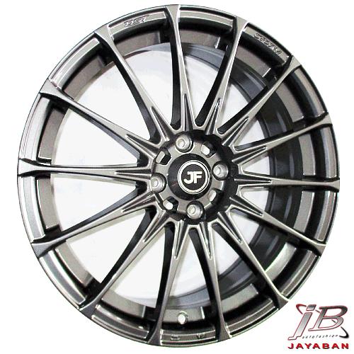 Velg racing ring 17 inch JFF02 4x100 ENTENG mobil Jazz, Yaris, Swift