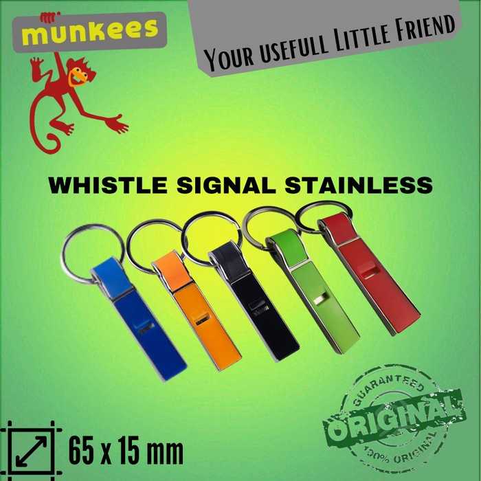 Munkees Signalpfeife Rostfrei - Bunte Notfallpfeife Für Sport & Outdoor