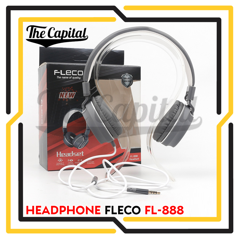 FLECO FL-888 // Headphone On-Ear Super Mega Bass Earphone Xtrabass Headset  - Warna Random | Lazada Indonesia