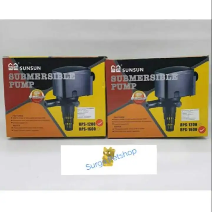 Pompa Air Sunsun Submersible Pump Rps 1600 Aquarium Kolam Ikan Hidroponik Sun Sun Ori Import China Lazada Indonesia