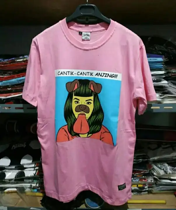 Darefan Store Kaos Distro Cantik Cantik Anjing T Shirt Cewek