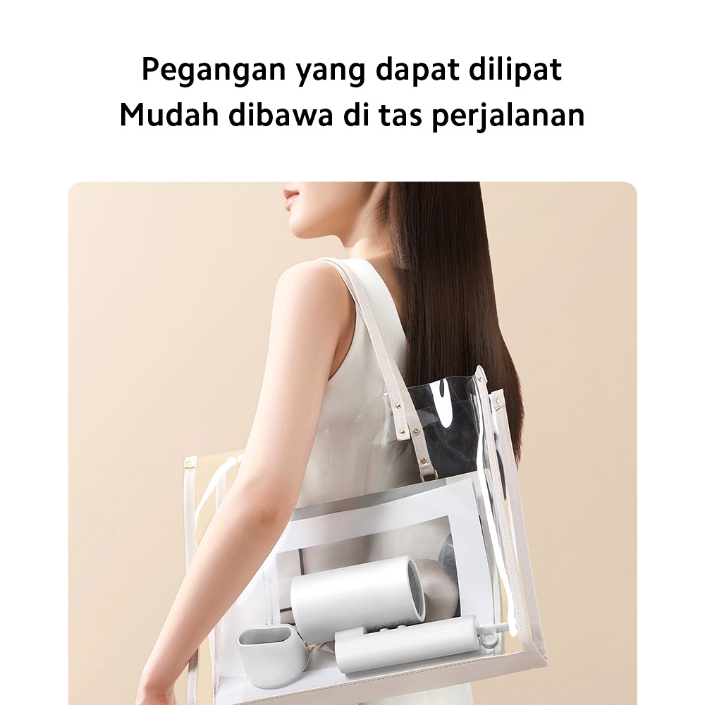 Xiaomi Compact Hair Dryer H101 | Ringkas dan bisa dilipat | Dilengkapi Ion Negatif | Perawatan Rambut | Angin Panas & Dingin [ Official Store ] - Gambar 3
