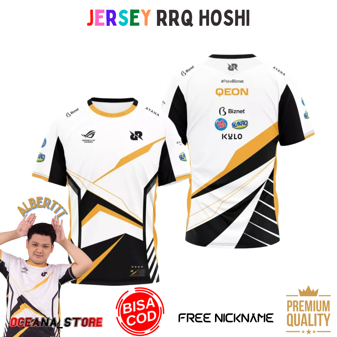 Jersey Rrq 2021 Mpl Season 8 Baju Rrq Hoshi Premium Kaos Rrq Esport Baju Mobile Legend Baju Ff