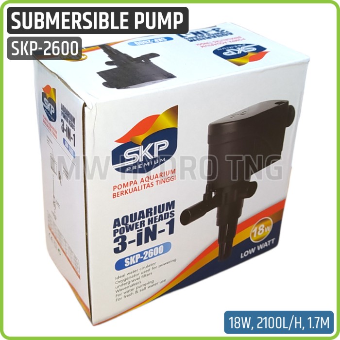 SKP 2600 SKP-2600, Submersible Water Pump, 3 in 1 - Pompa Air Celup ...