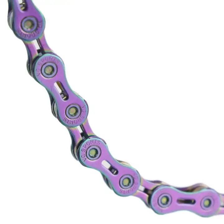 VG Sports Pro Cycling chain 9//10//11S Semi-hollow ultralight 116L Colorful chain