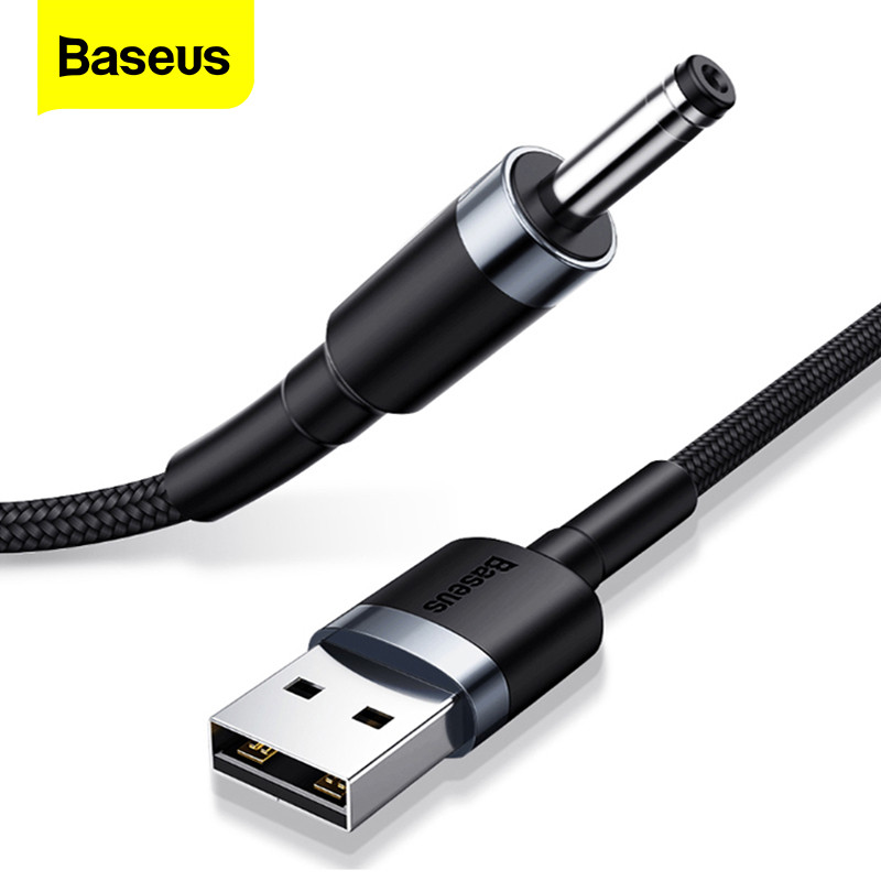 Baseus USB เข้ากับ DC 3.5 มิลลิเมตรสายไฟ USB ชายกับ 3.5 แจ็คสายชาร์จสำหรับ HUB พัดลม USB โคมไฟลำโพง DC Power อะแดปเตอร์เคเบิ้ล