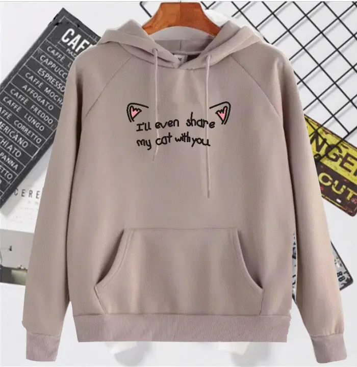 Sweater I Ll Even Share My Cat With You Terbaru Realpict Sesuai Digambar Liechen Shop Lazada Indonesia