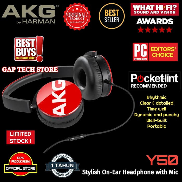 Termurah dan Bisa COD!!! AKG Y50 On Ear Headphones Sedia Juga In ear monitor/In  ear earphone/In ear monitor wireless/In ear monitor wireless system/In ear  | Lazada Indonesia