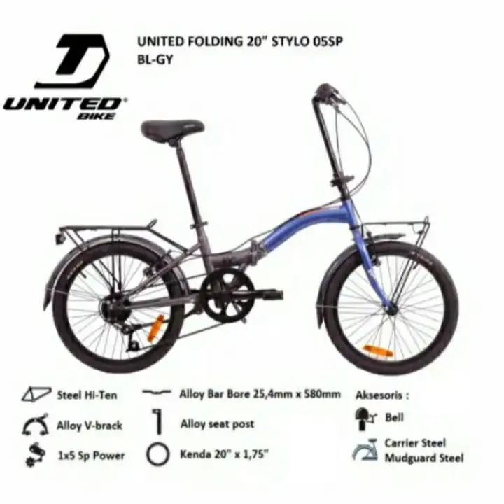 united folding bike 20