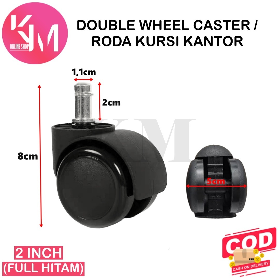 Roda Caster Kursi Kantor/ Roda Kastor Kursi Rak 2 INCH | Lazada Indonesia