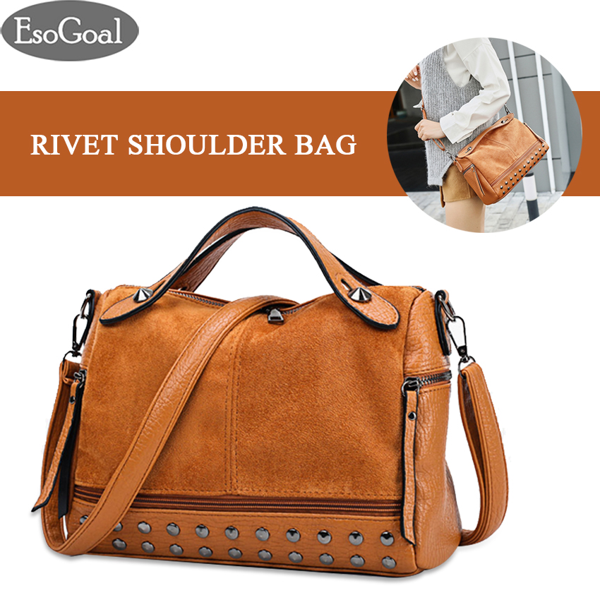 rivet shoulder bag