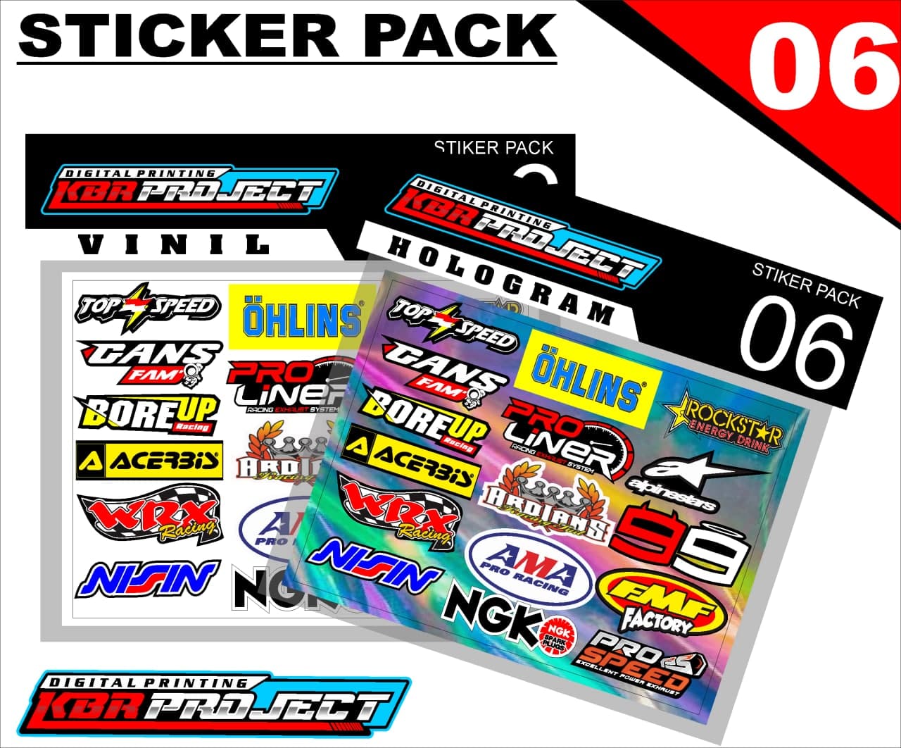 [COD] STICKER MOTOR LOGO MOTOR BANYAK VARIAN 06 | Lazada Indonesia
