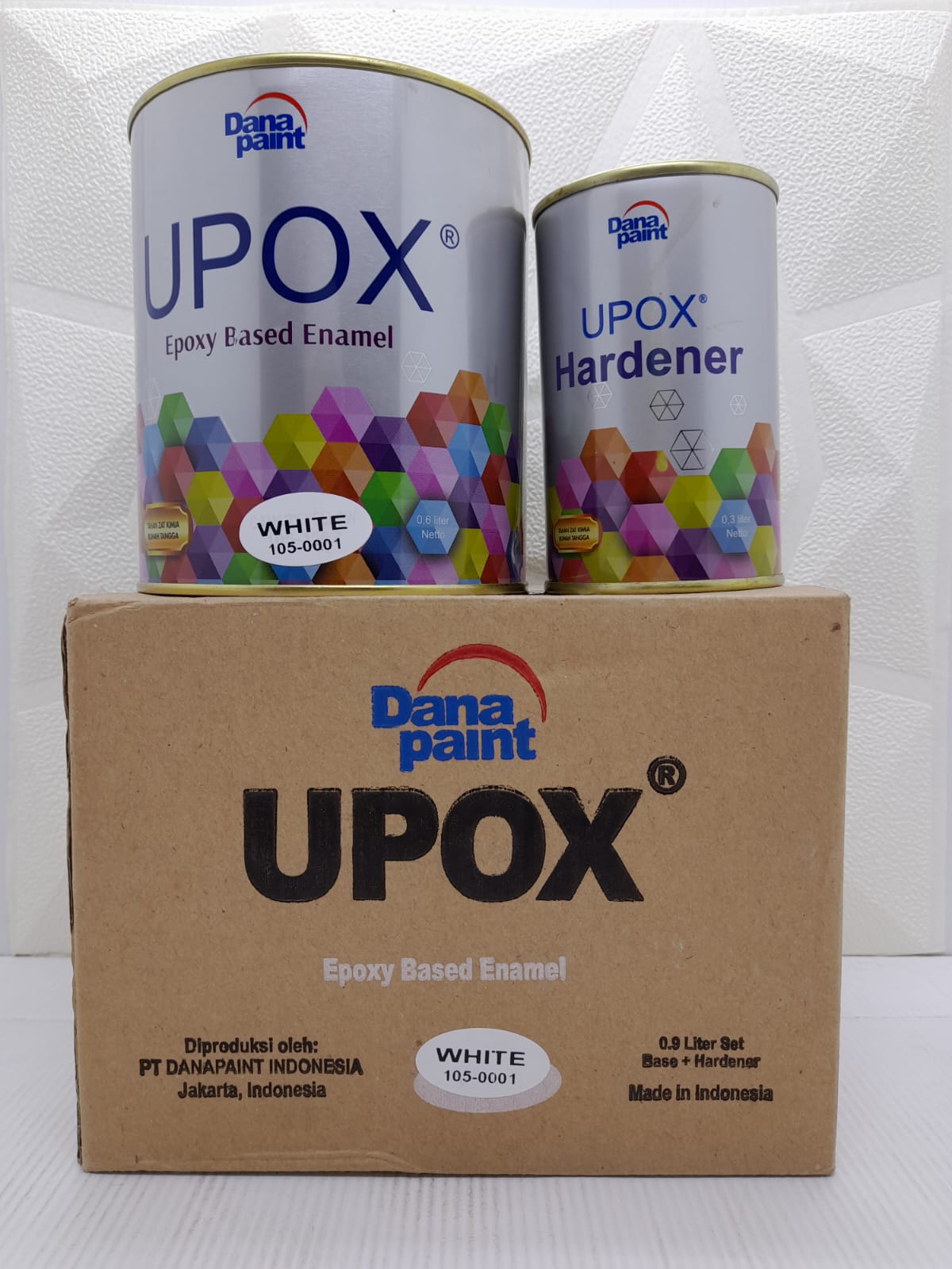UPOX Epoxy + Hardener 0,9Ltr / Set / Cat Lantai Keramik / Floor Coating
