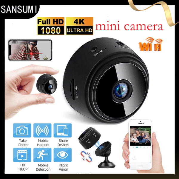 Camera Mini Bluemi A9 Camera WiFi 1080P Máy Ghi Âm Giám Sát Video Siêu Nhỏ Phiên Bản Ban Đêm Ngoài Trời Camera IP HD Không Dây Máy Quay Mini (Không Bao Gồm Thẻ TF)