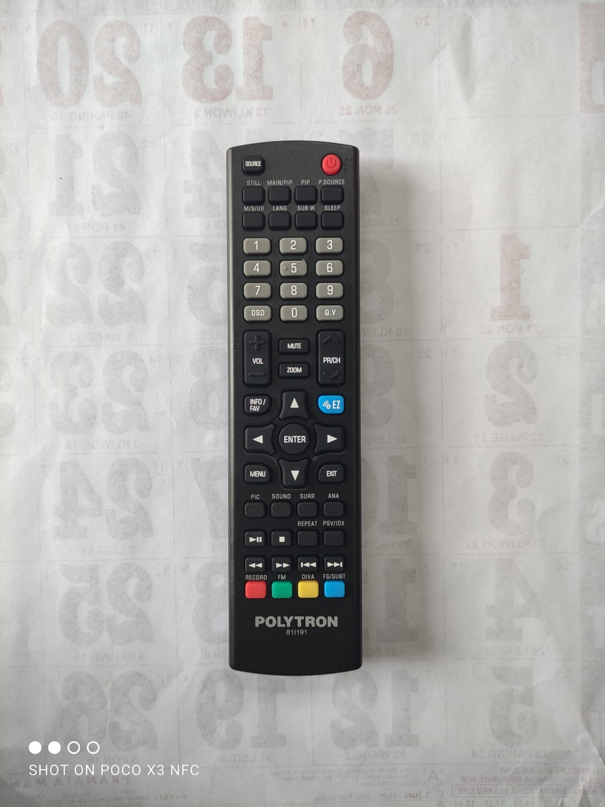 Polytron remote deals tv