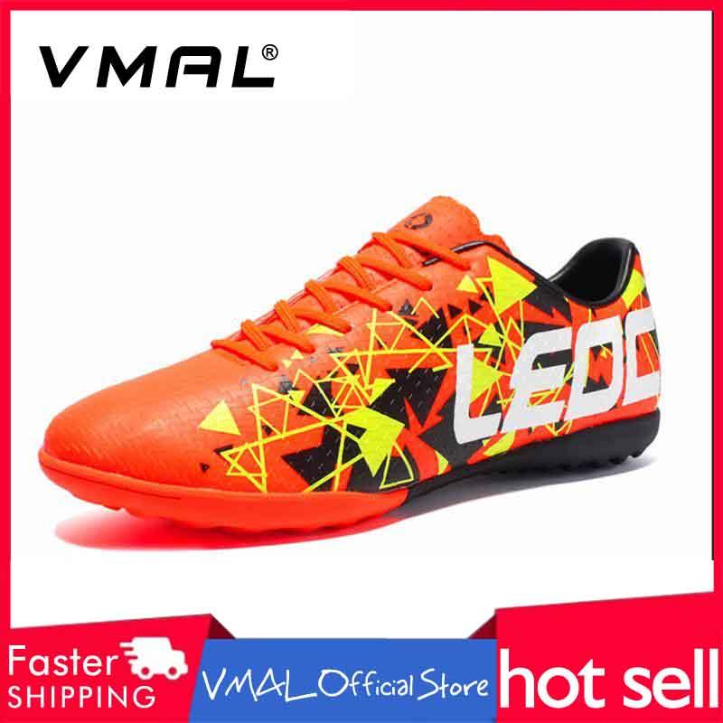 Seanut Pria Sepatu Sepak Bola Dalam Ruangan Sepatu Futsal dengan Kaus Kaki Pelatih Profesional TF Sepatu Bot Sepak Bola Tinggi Yang
