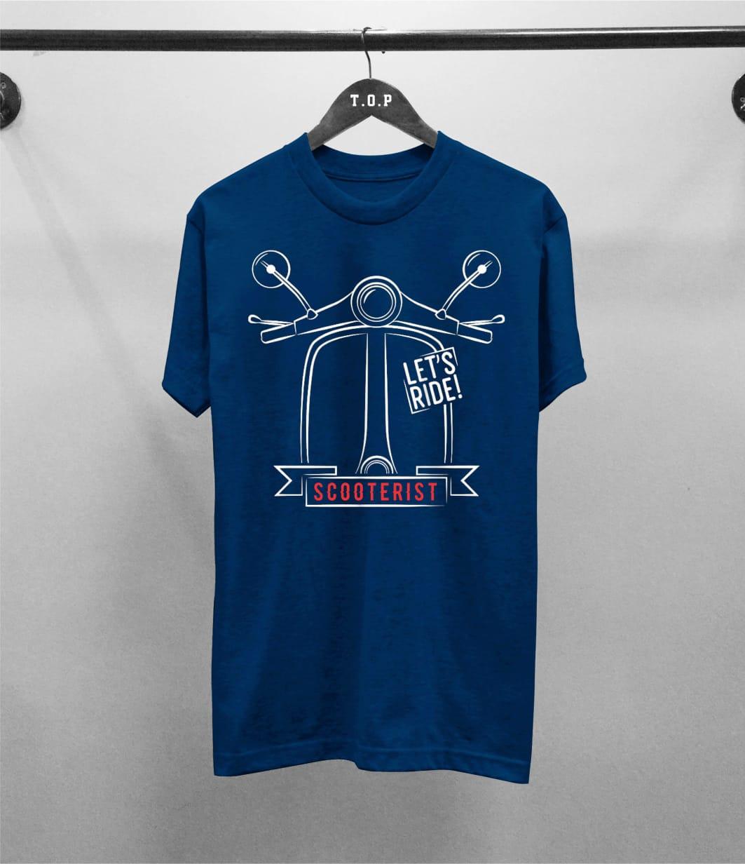 ByRey TP SCOOTERIST GO RIDE NAVY GROSIR ATASAN / TSHIRT / BAJU / KAOS DISTRO BANDUNG PRIA / COWOK 100% COMBED 30S