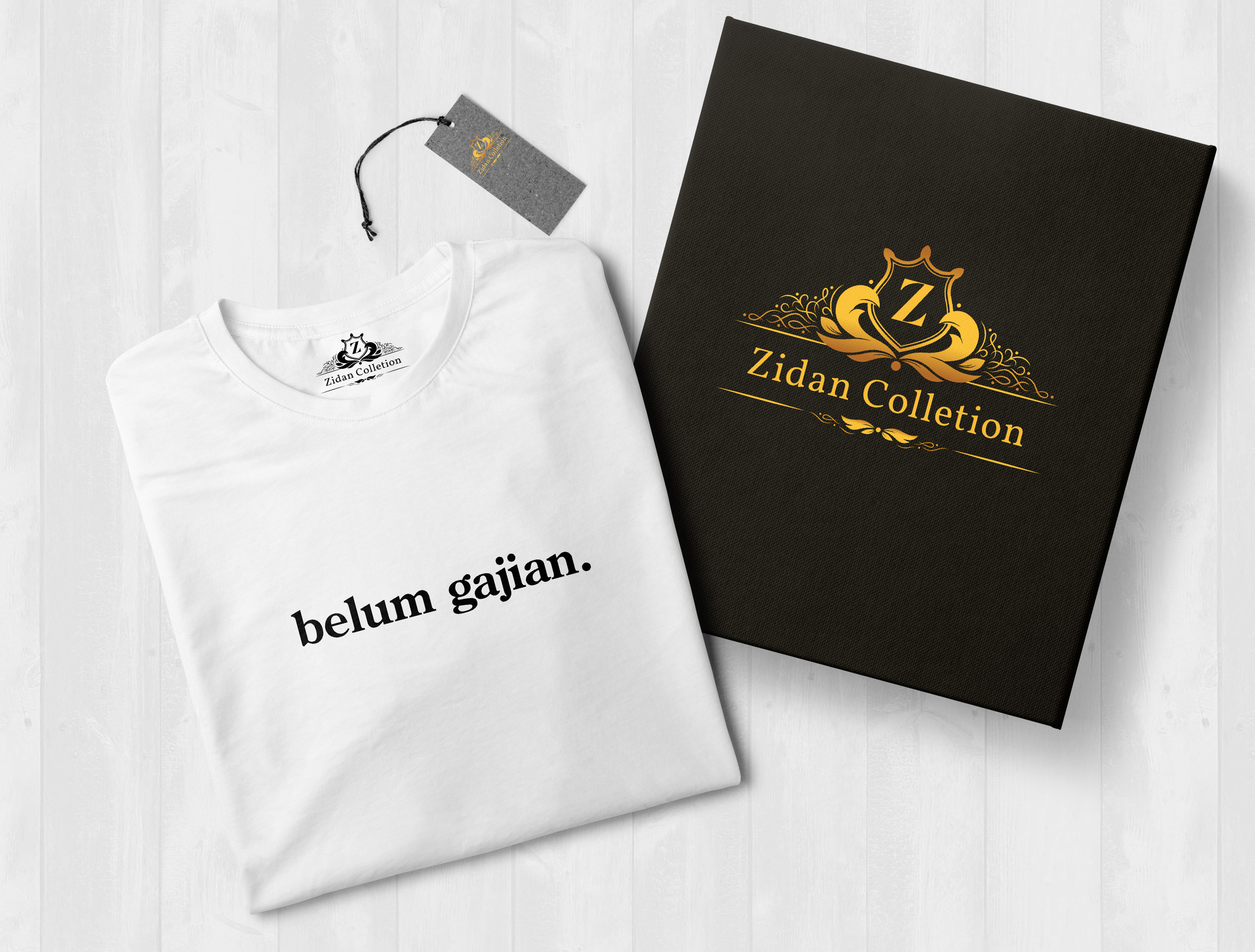 Zidan Collection Kaos Tulisan Pria Distro T Shirt Fashion 100
