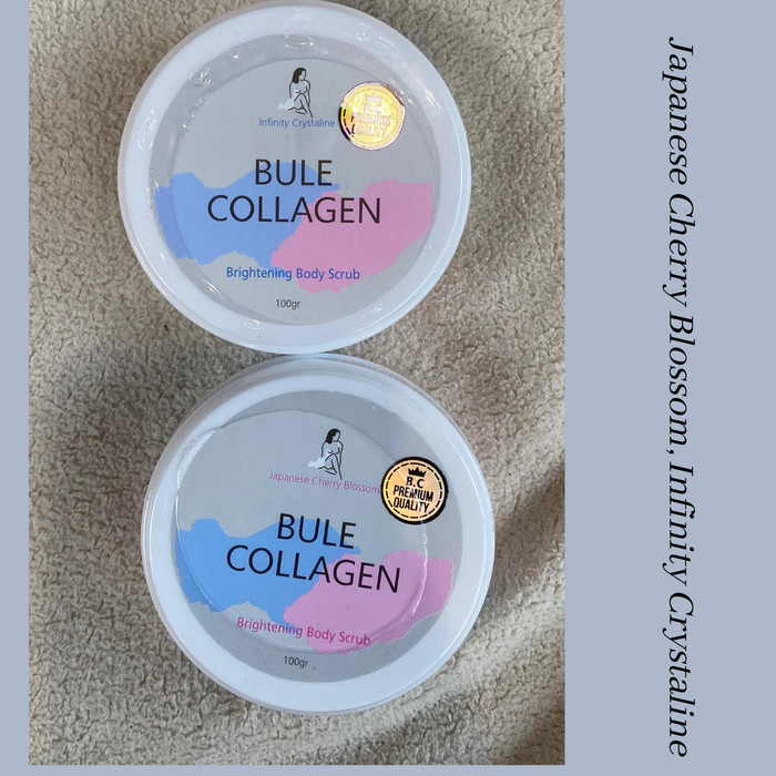blue collagen body scrub