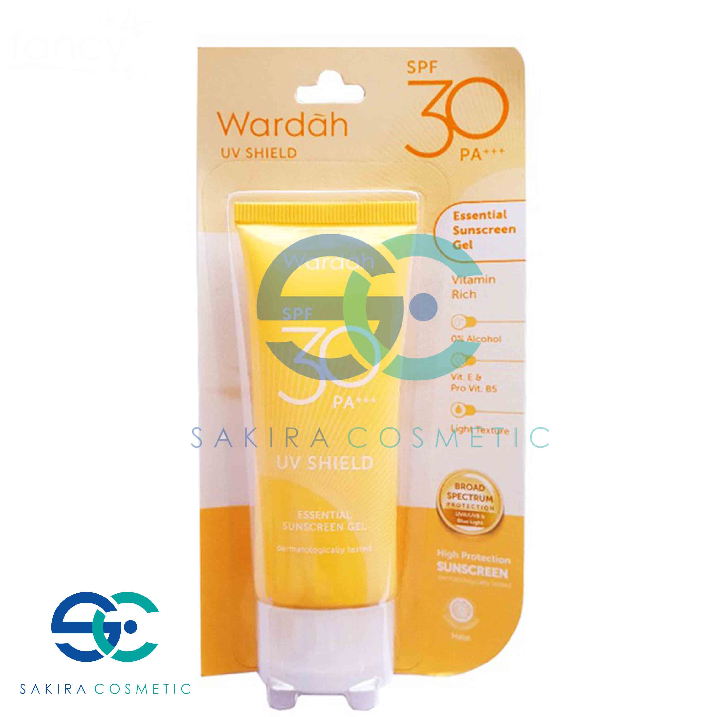 Wardah Sunscreen Gel SPF 30 / UV Shield Essential Sunscreen Gel SPF 30 ...