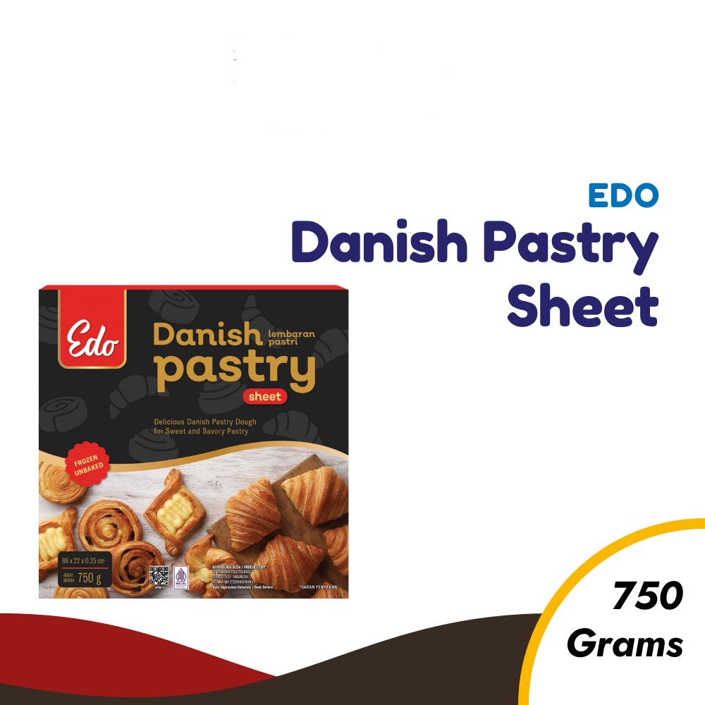 DANISH PASTRY SHEET EDO 750GR KULIT CROMBOLONI PASTRI | Lazada Indonesia