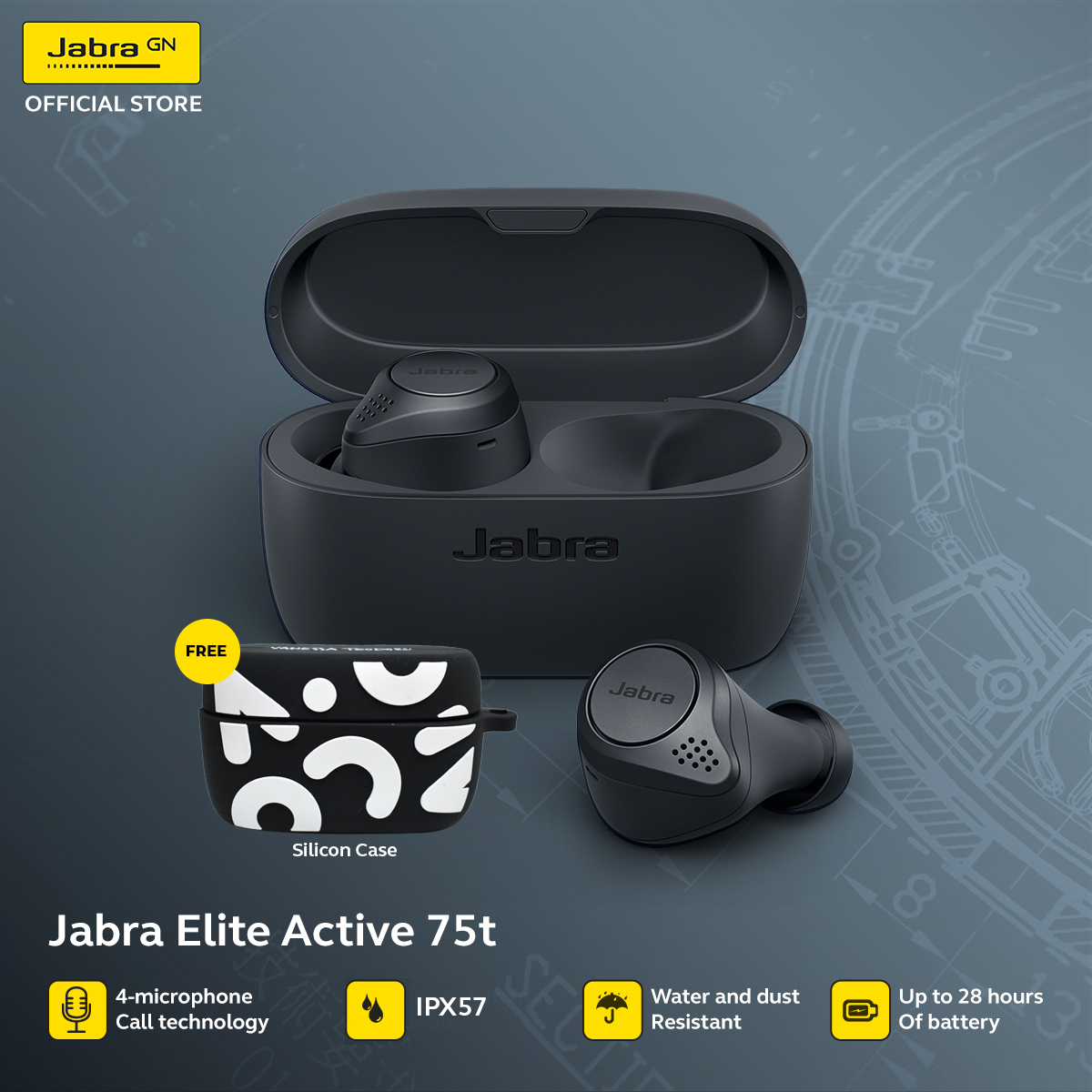Jabra Elite Active 75t True Wireless In 