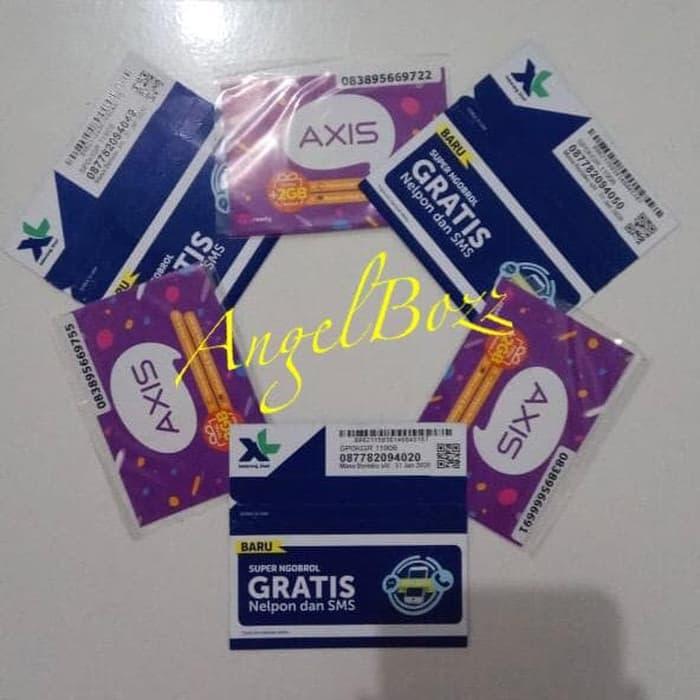 Paket Nomor Perdana XL/Axis (Random) dengan Pulsa 200rb