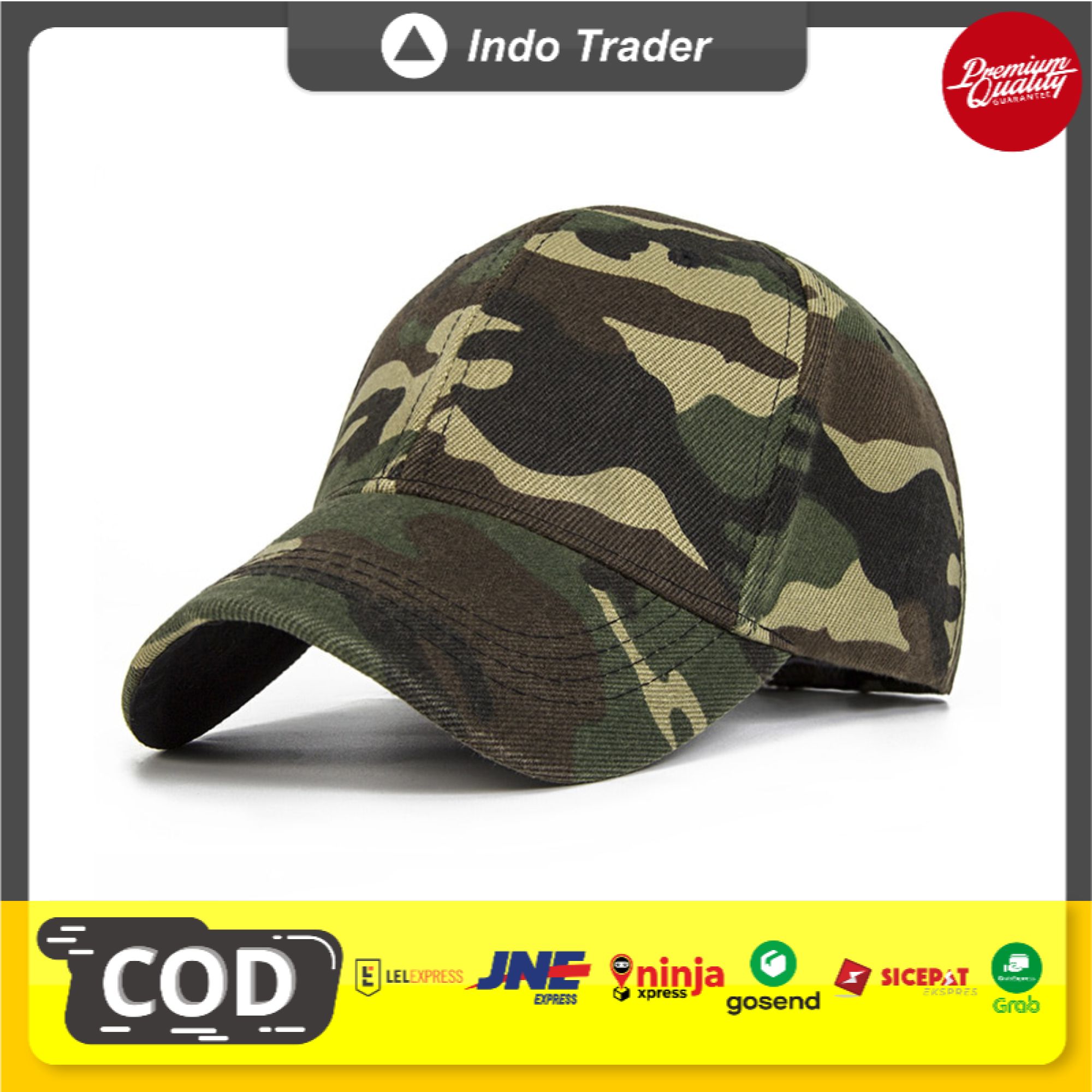 Topi Trucker Baseball Camouflage Army 