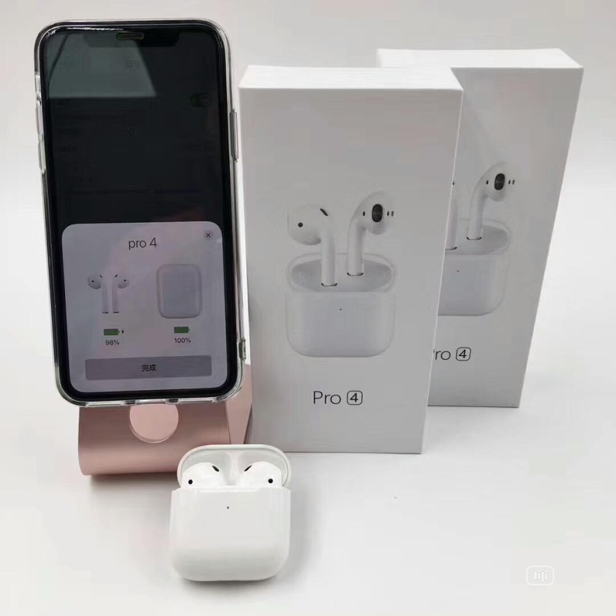 Airpods pro 4 gen 2 Super Clone 1 : 1 headset Bluetooth airpod pro 4 |  Lazada Indonesia