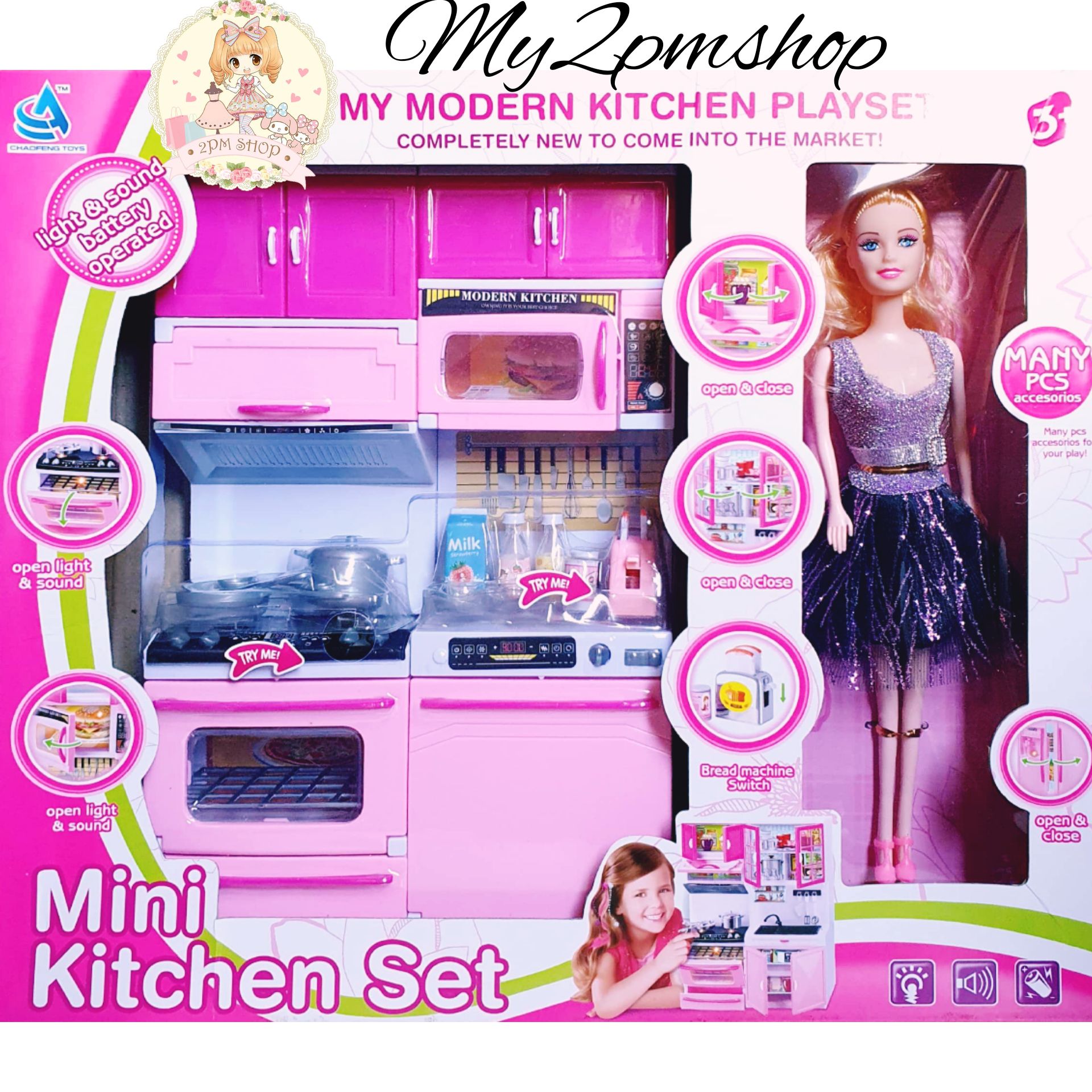 barbie small kitchen set