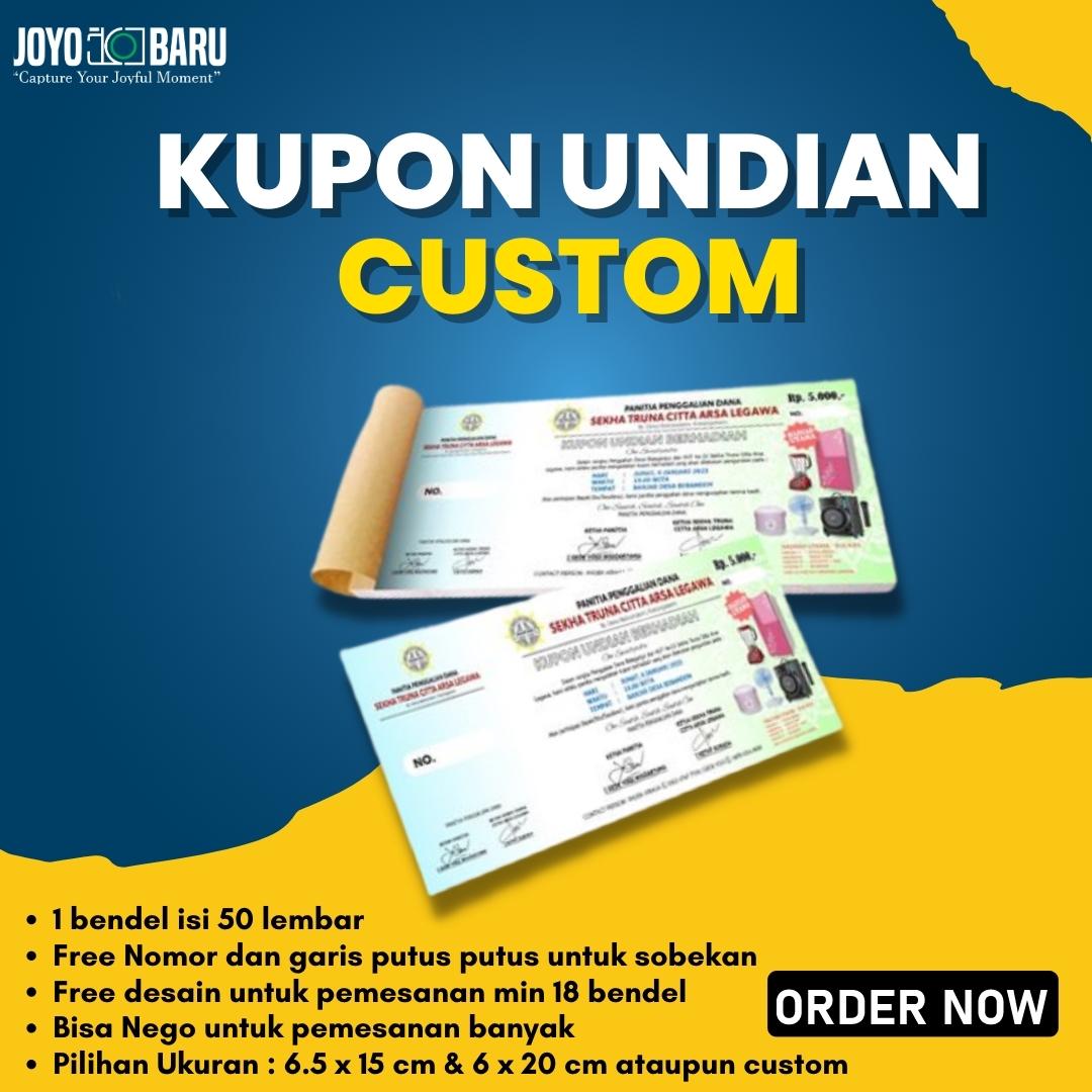 Cetak Kupon Undian Custom Lazada Indonesia