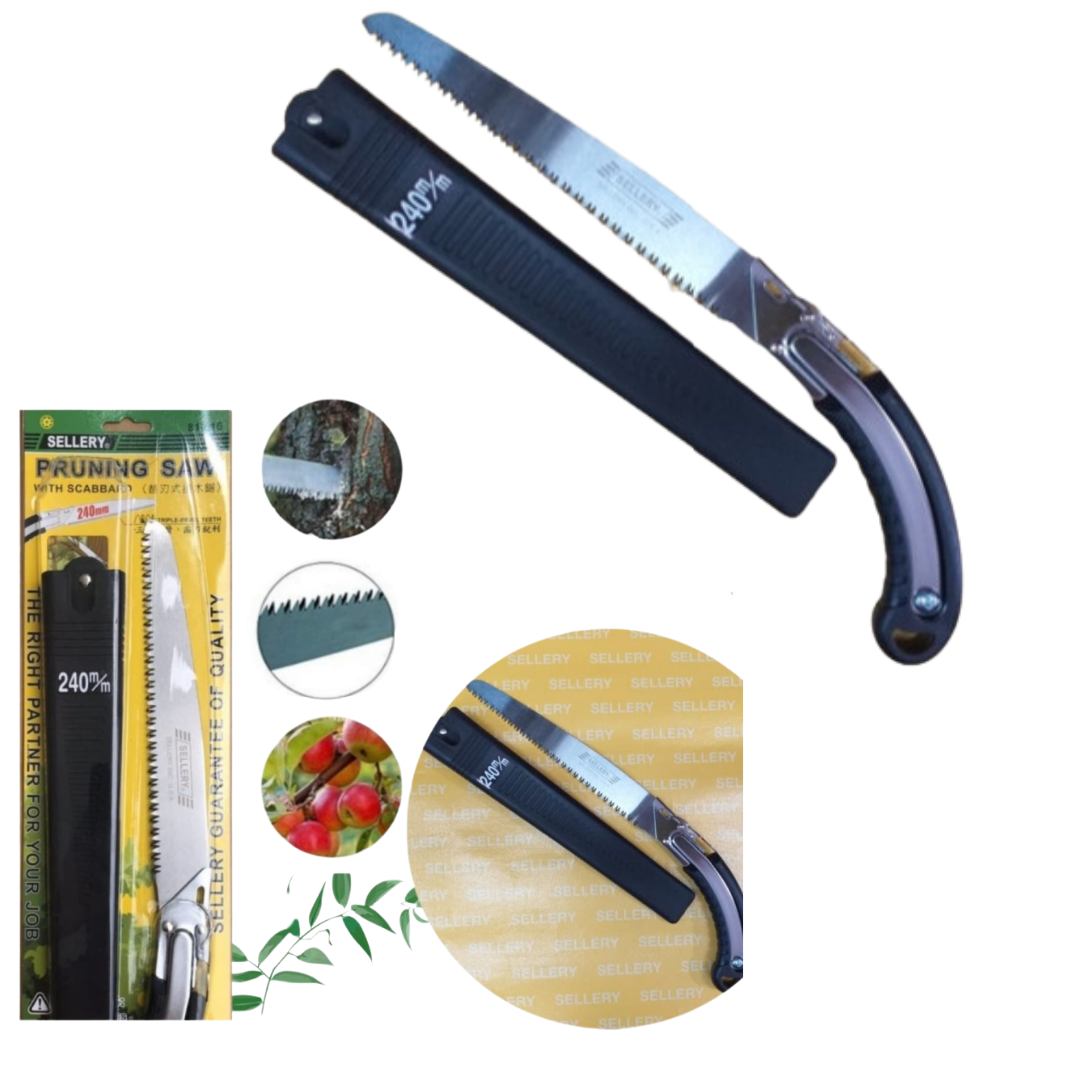 PISAU PRUNING SAW WITH SCABBARD 240 MM SELLERY 81916 GERGAJI DAHAN