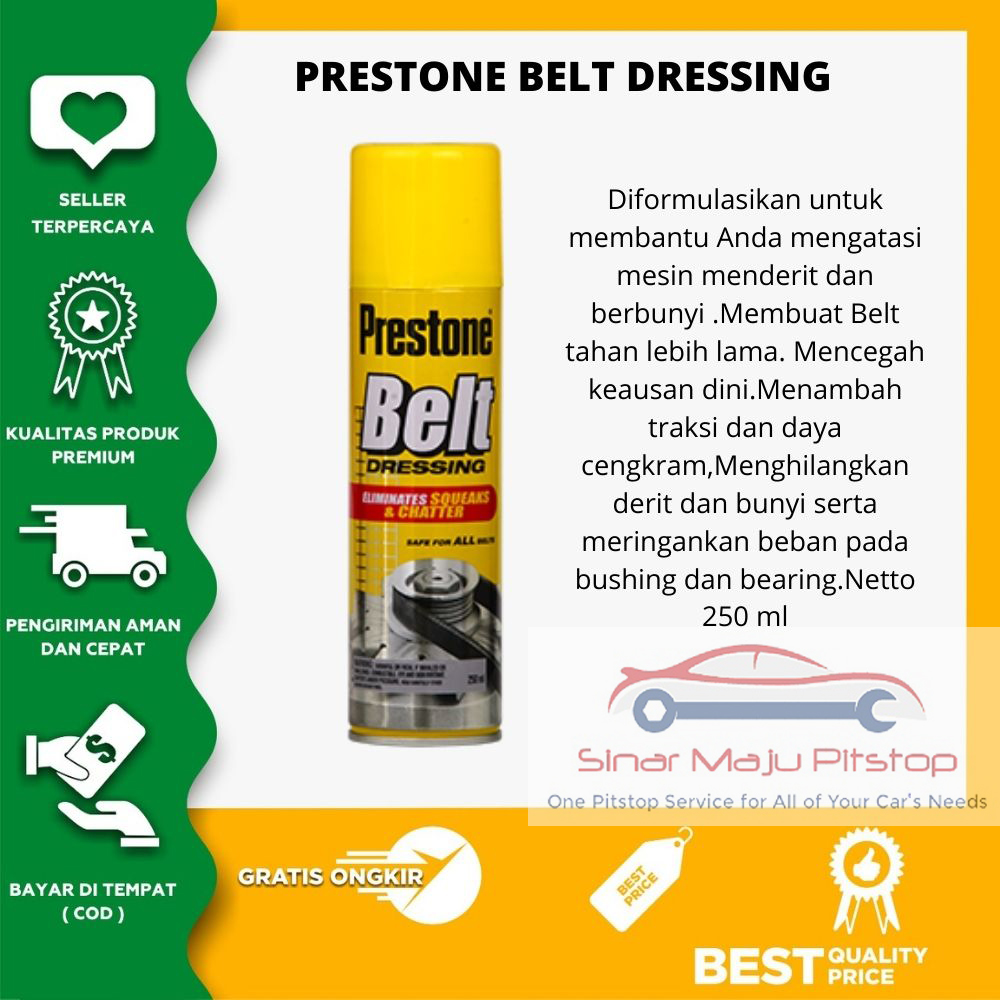 Prestone Belt Dressing Cairan Perawatan V Belt Fan Belt Motor Matic Mobil 250 ml Lazada Indonesia