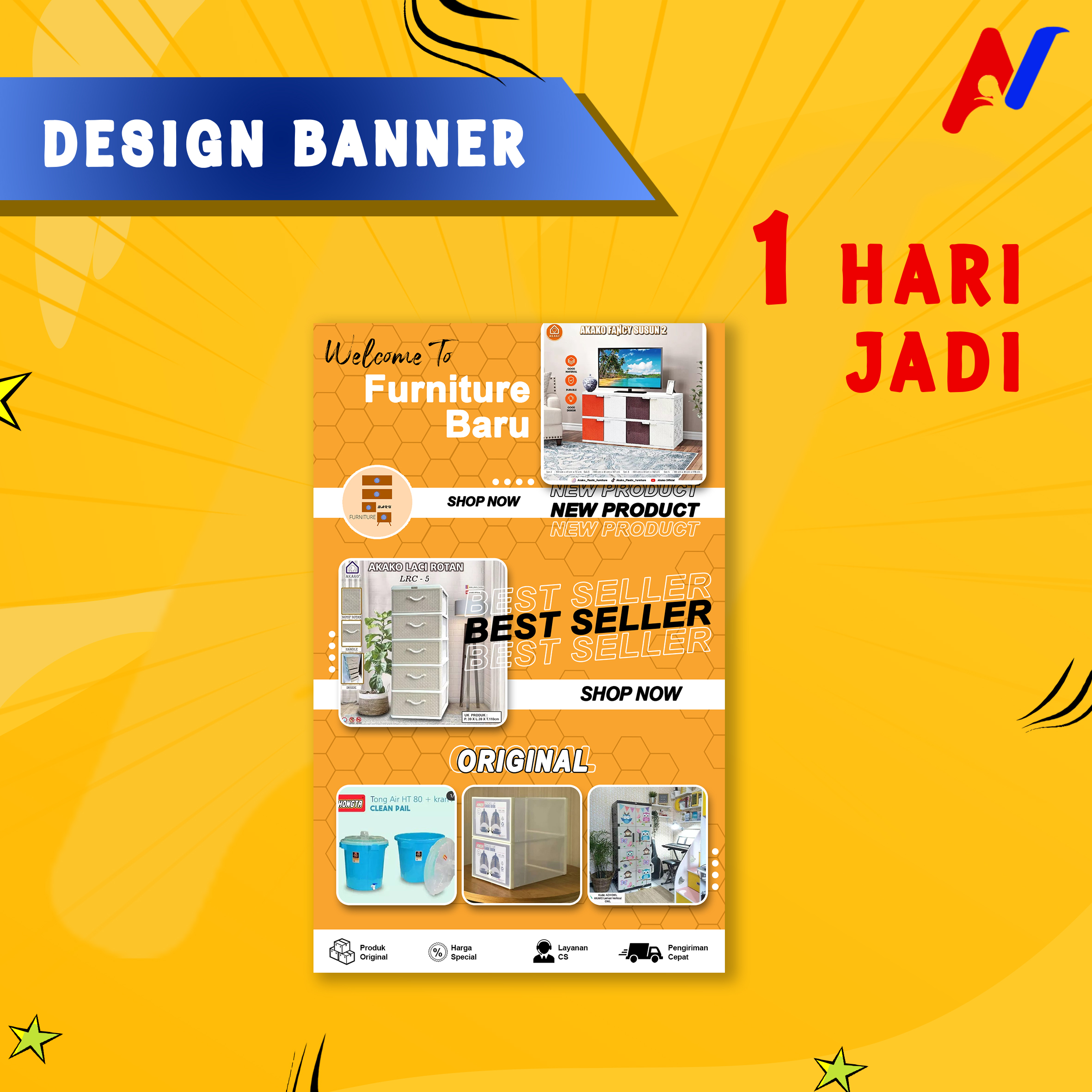 Jasa Desain Baner Desain X Baner Baner Toko Baner Toko Online Lazada Indonesia
