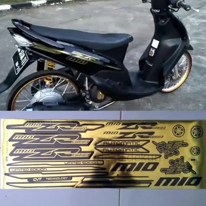 Striping Stiker Mio Gold Zr Sporty Smile Thailand Cod Lazada