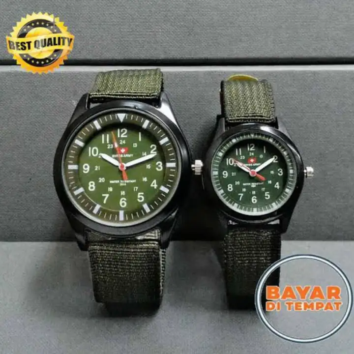 Jam Tangan Couple Swiss Army Canvas Harga Satuan Lazada Indonesia