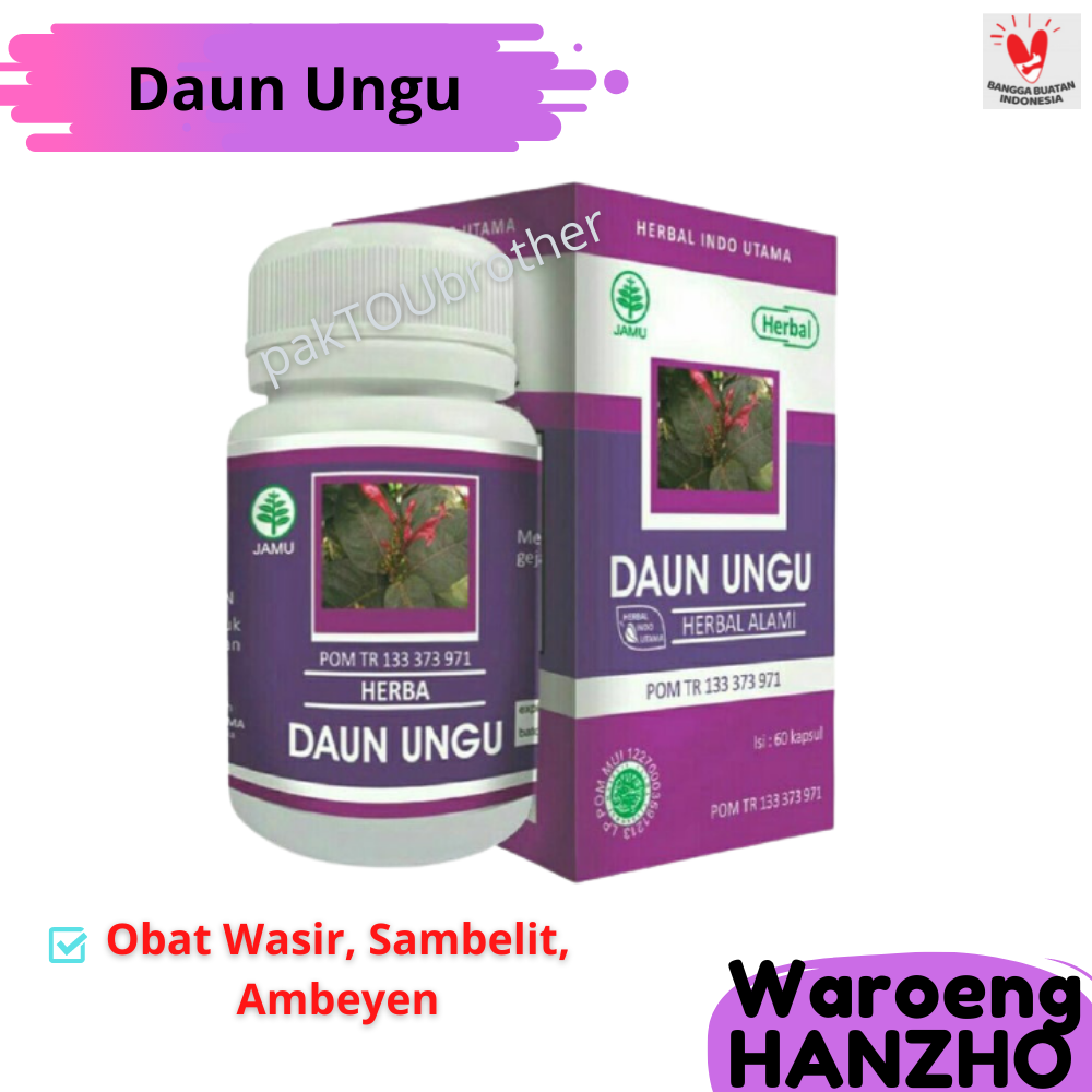 Promo Murah Daun Ungu Obat Wasir Paling Ampuh Luar Dalam Berdarah BPOM