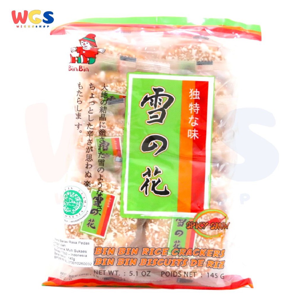 Snack Bin Bin Rice Crackers Spicy Snow 145 gr | Lazada Indonesia