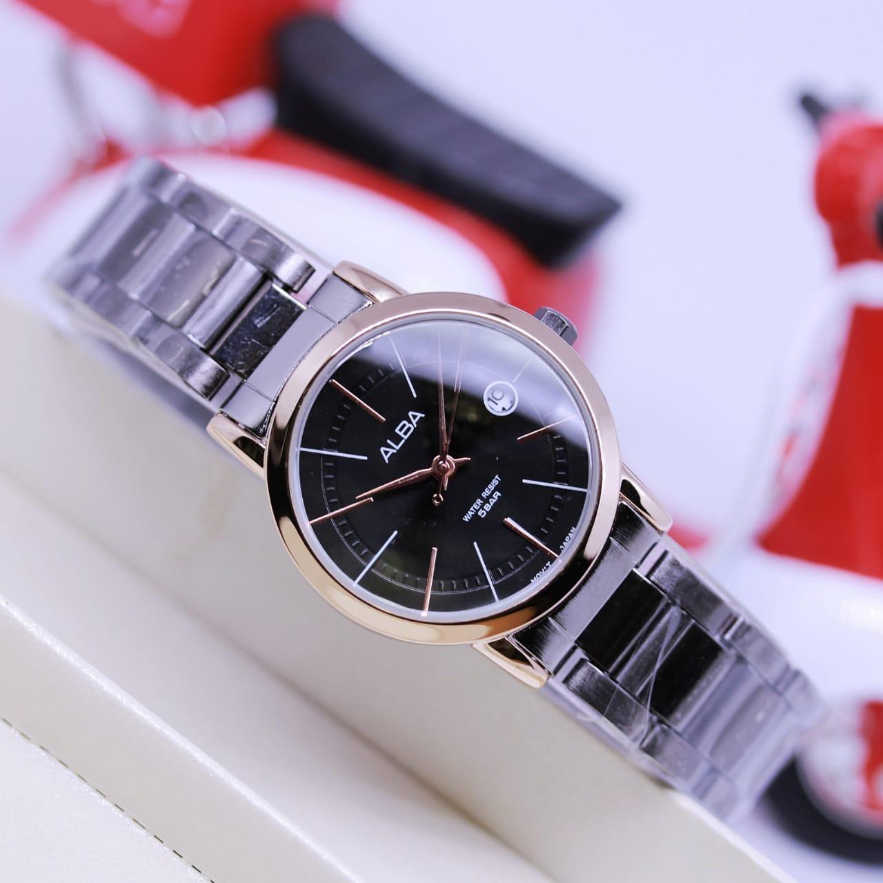 JAM TANGAN JAKARTA JAM TANGAN WANITA ALBA MINI SIZE RANTAI EV/ABMN-00070