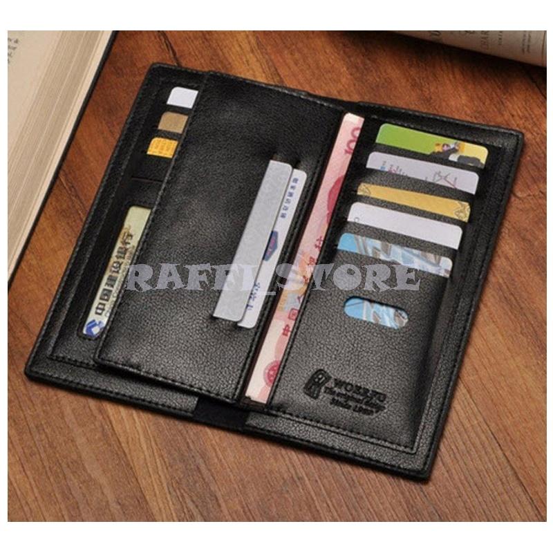 Dompet Pria Kulit Asli 100% Long Jump Model Panjang Import - Coklat By Raffi_store
