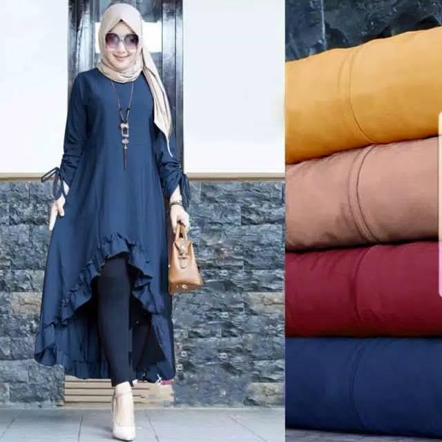 atasan muslimah wanita / baju muslim model Cinta / kemeja casual / baju wanita / pakaian wanita murah / baju muslim
