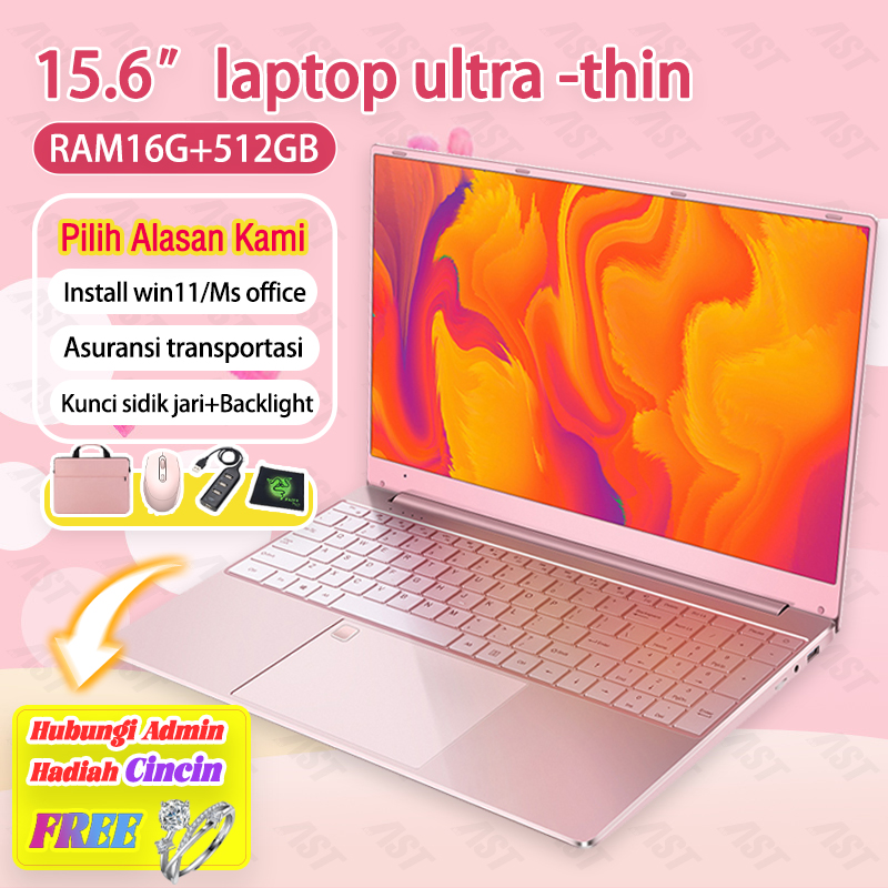 [Upgrate Ram20g] Laptop Pink 15.6 '' RAM16+512GB SSD Windows11 pro ...