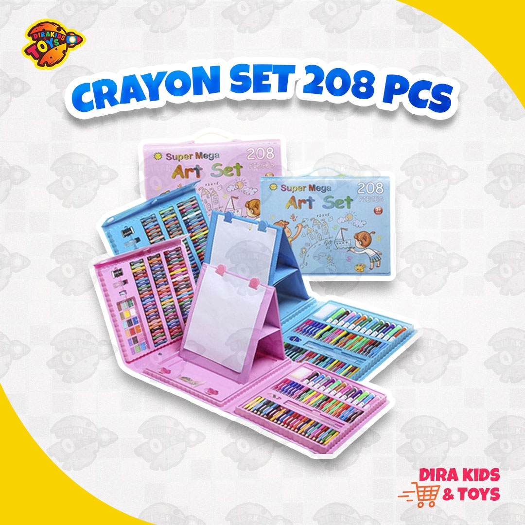 Jual 208pcs coloring set - mewarnai - alat menggambar