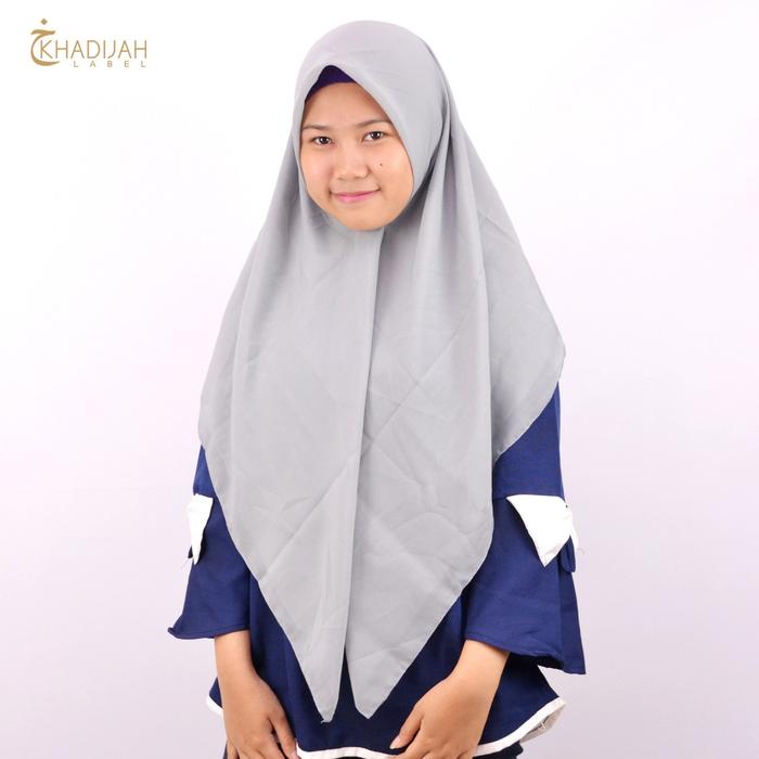 JILBAB BELLA SQUARE ABU - Hijab Instan/Hijab Pasmina/Hijab Instan Kekinian/Hijab Khimar/Hijab Pashmina/Hijab Bergo/Hijab Syari