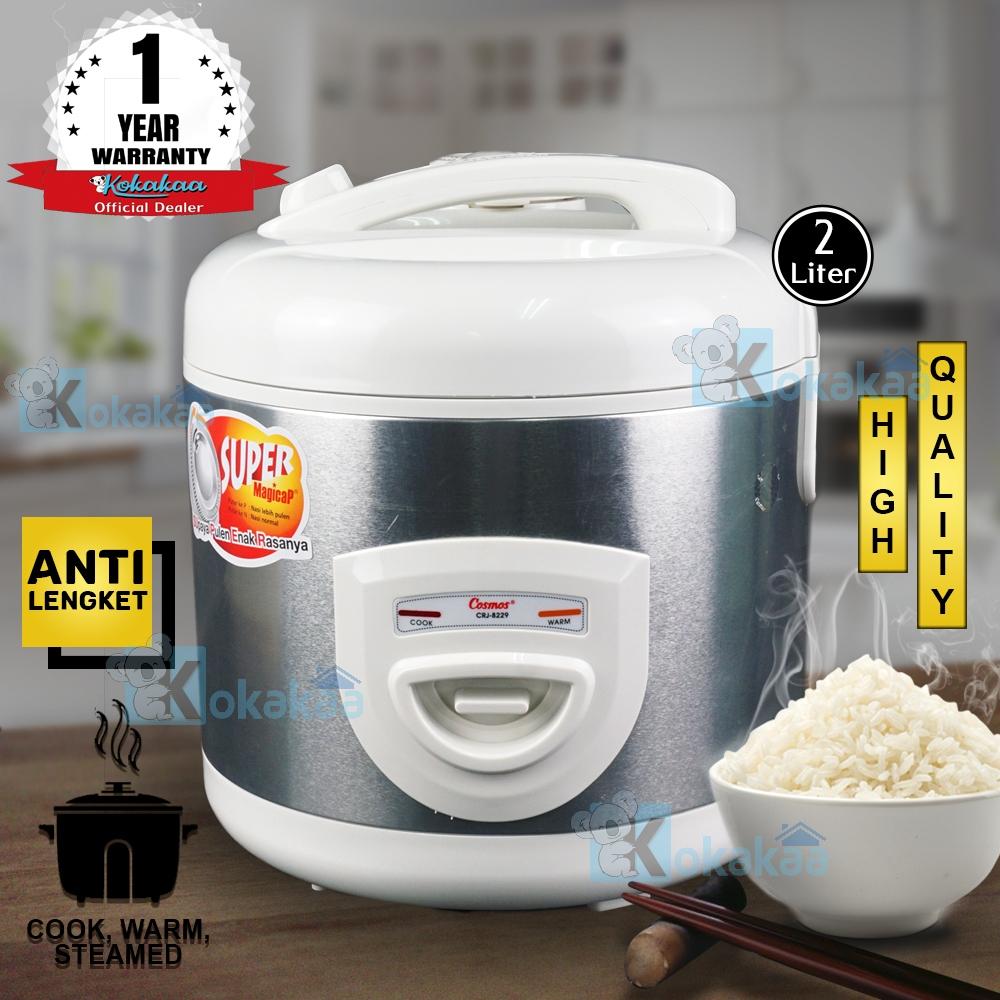 Cosmos Rice Cooker Tongolan Super Magicap 3in1 CRJ-8229 Penanak Nasi Otomatis 2.0 Liter Serbaguna