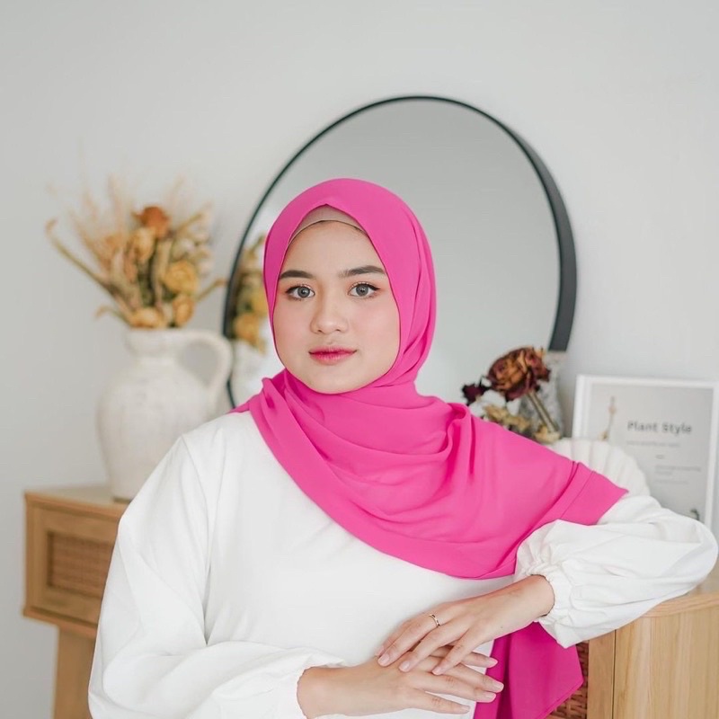 warna hijab pashmina crinkle