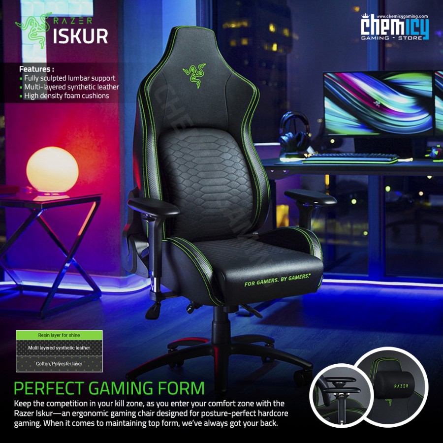 Razer Iskur Ergonomic Gaming Chair / Kursi Gaming Lazada Indonesia