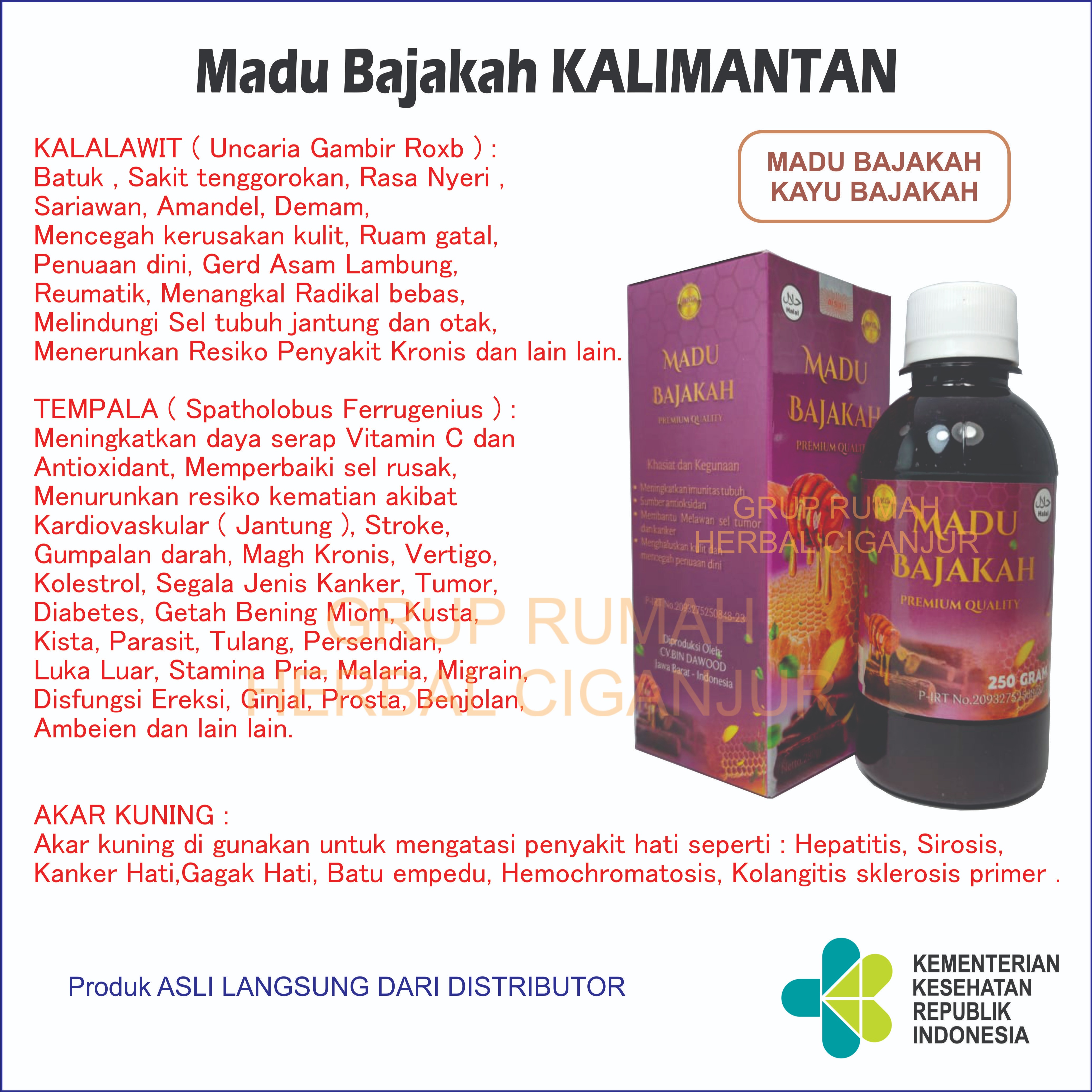 Madu Bajakah Asli Kalimantan Membantu Mengatasi Berbagai Macam Penyakit Lazada Indonesia