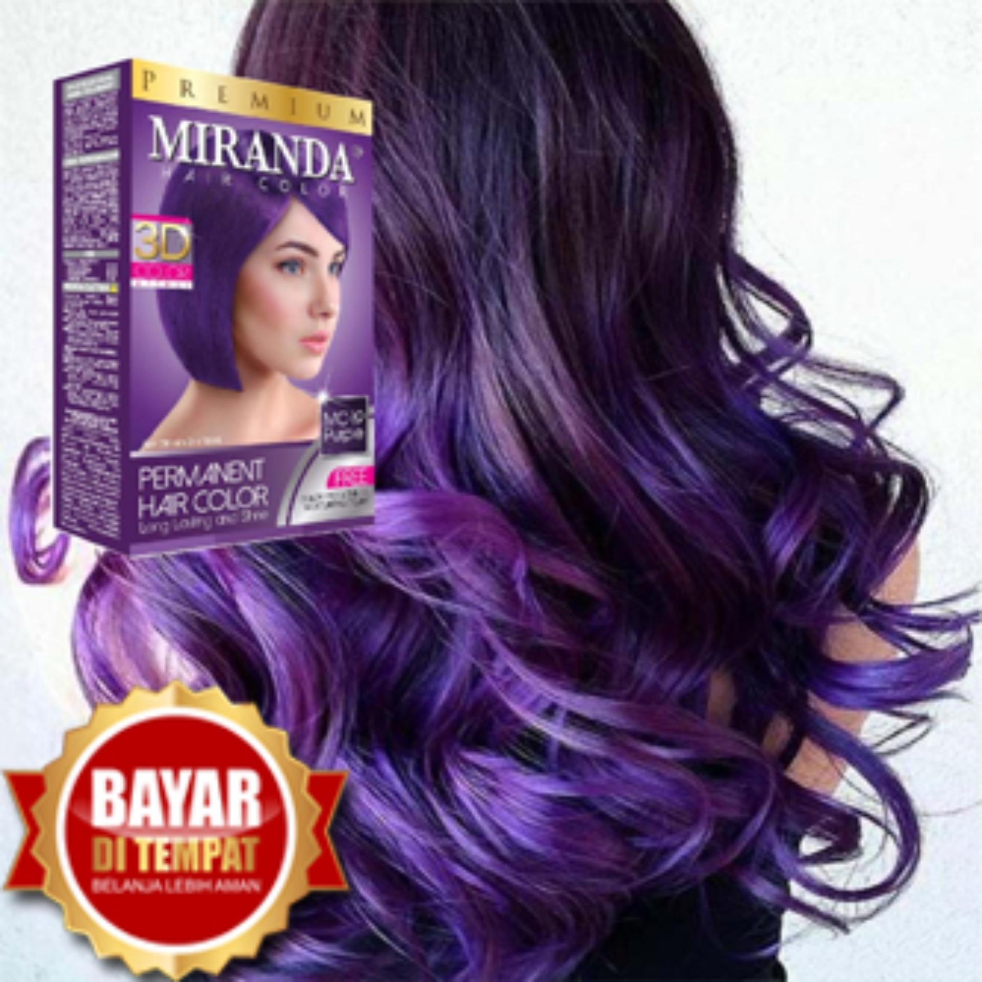 Miranda Premium Hair Color Original 100 Bpom Mc 19 Purple Cat Pewarna Rambut Cat Rambut Pikok Semir Rambut