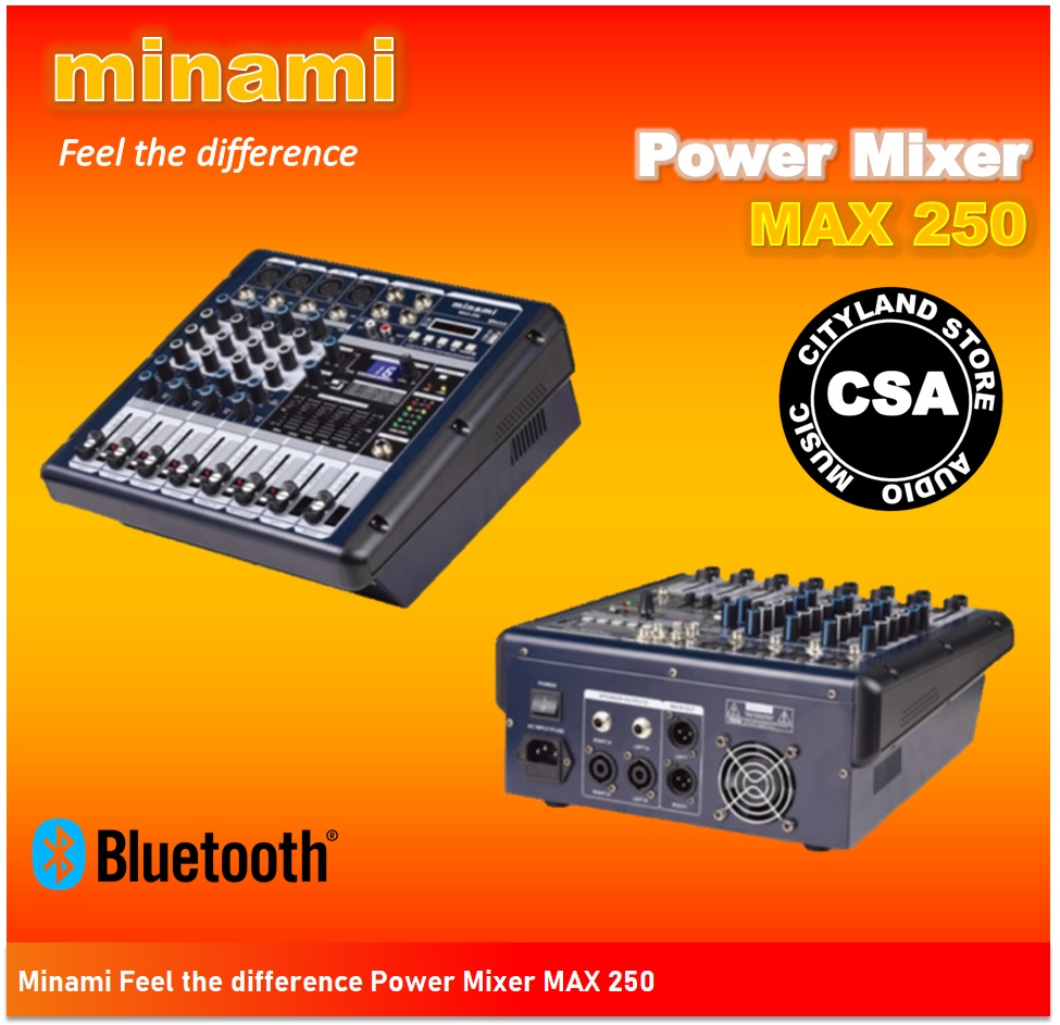 Power Mixer Minami MAX 250 Usb Bluetoth Original Lazada Indonesia